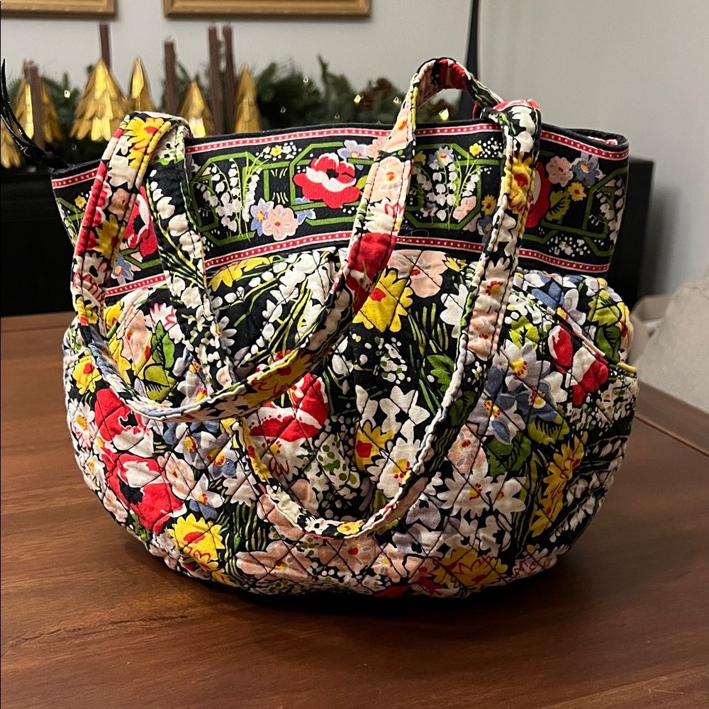 Vera Bradley Poppy Floral Quilted Tote Purse